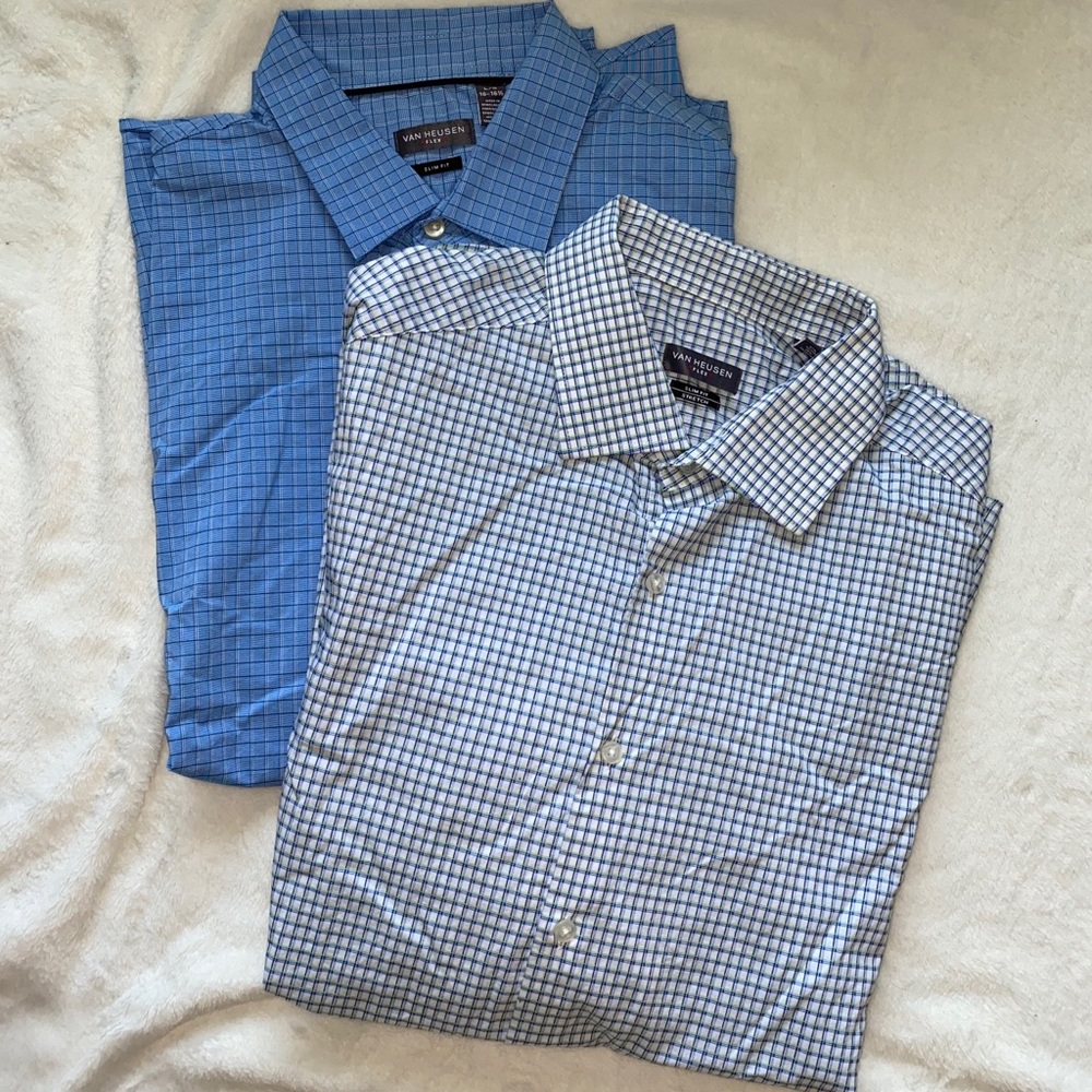 NWOT Van Heusen Flex Slim Fit Button Downs BUNDLE